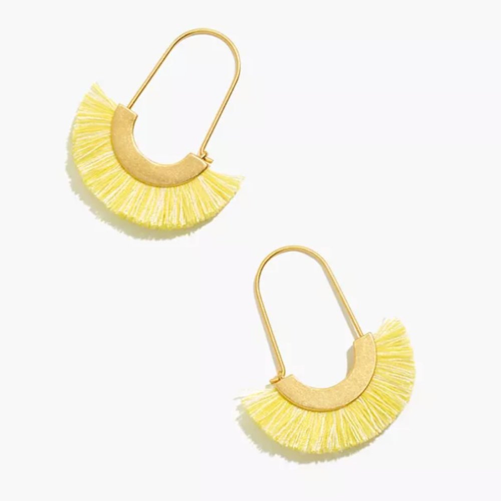 Madewell Arc Wire Fringe Earrings